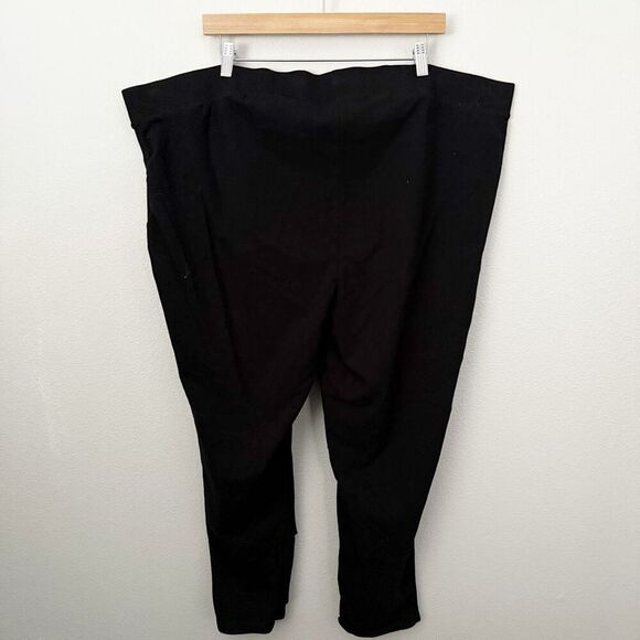 TORRID | Black Full-Length Mesh Slit Pocket Leggings Fishnet Distressed | 6 (6X) - Picture 7 of 10